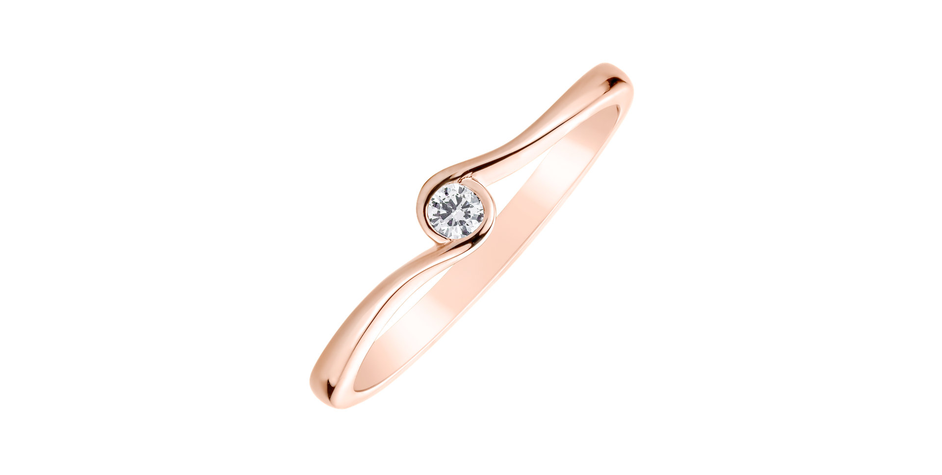 Prsten s diamantem Shiny Joy