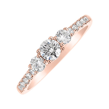 Prsten s diamanty Flare