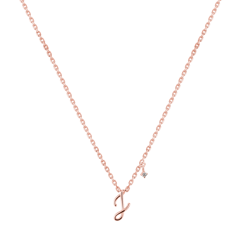 Náhrdelník s diamantem Elegance Letter