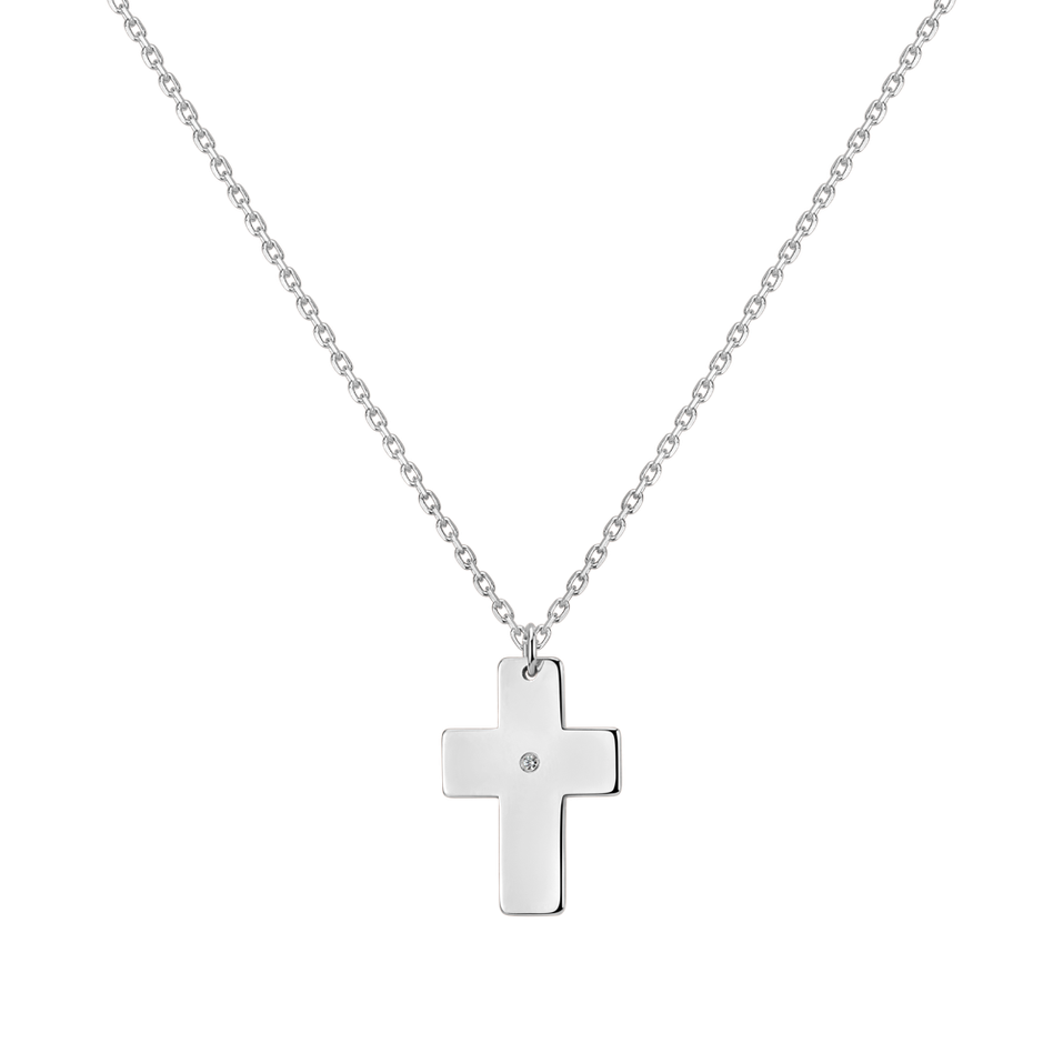 Náhrdelník s diamantem Cross of Declaration