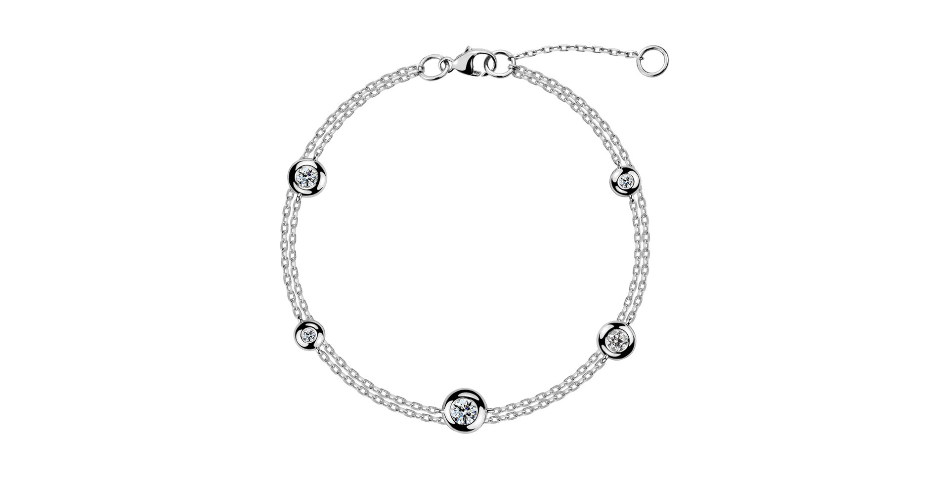 Náramek s diamanty Love Points