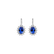 Náušnice s diamanty a tanzanitem Princess2