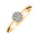 Prsten s diamanty Shiny Flower2
