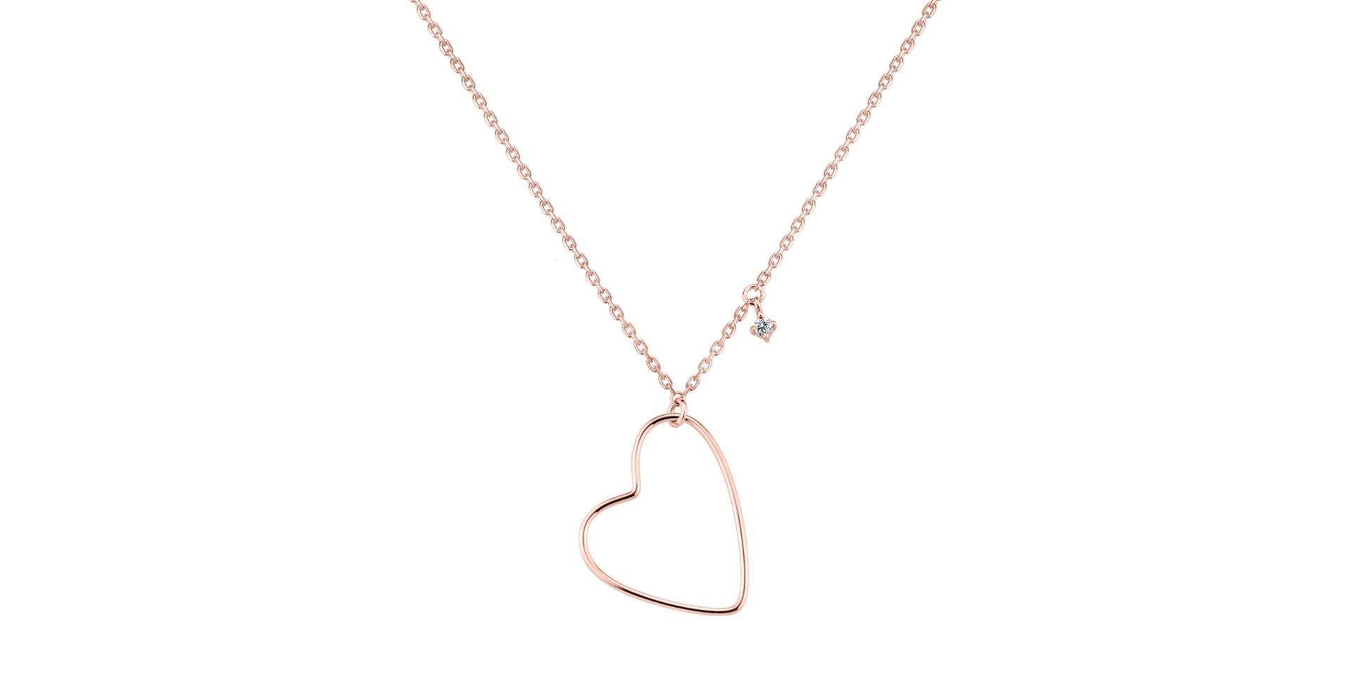 Náhrdelník s diamantem Heartbeat Haven