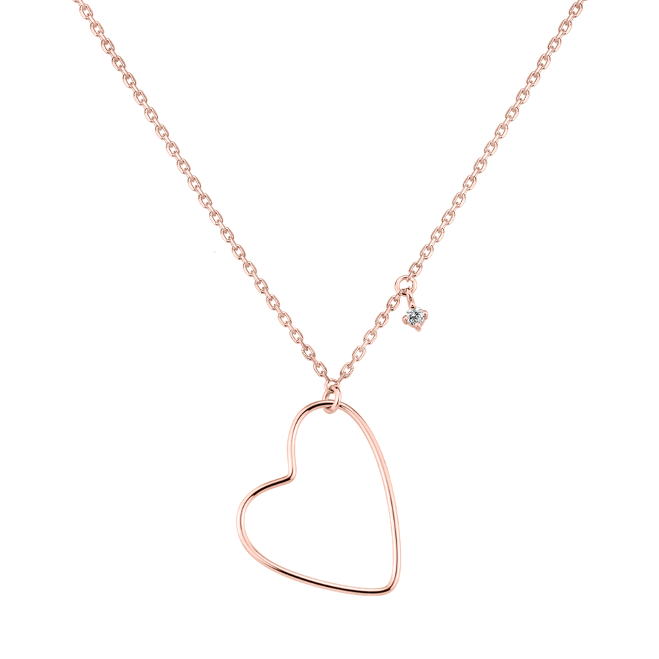Náhrdelník s diamantem Heartbeat Haven