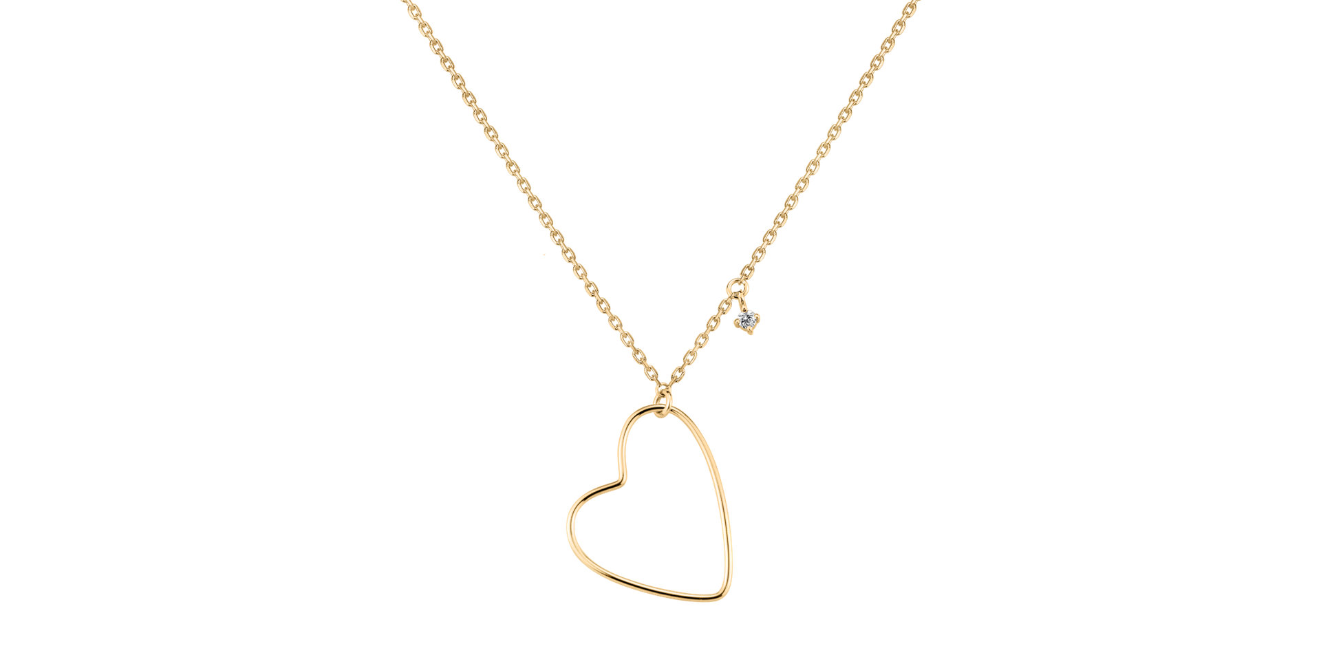 Náhrdelník s diamantem Heartbeat Haven