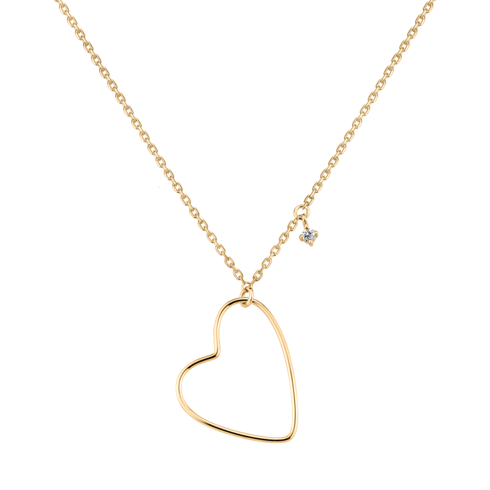 Náhrdelník s diamantem Heartbeat Haven