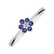 Prsten s diamantem a safírem Winter Star1