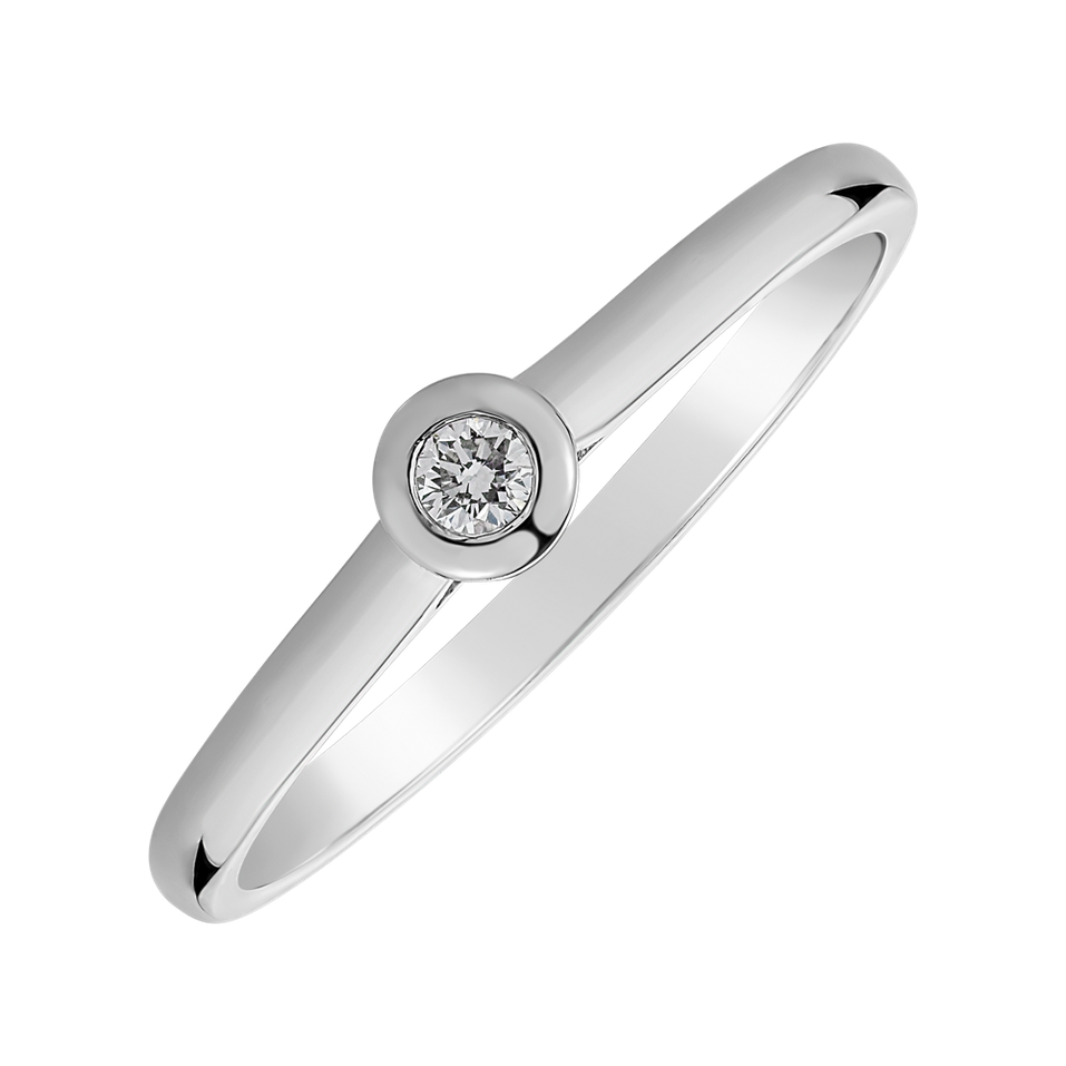 Prsten s diamantem Classy Dot