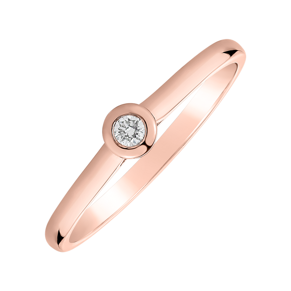 Prsten s diamantem Classy Dot