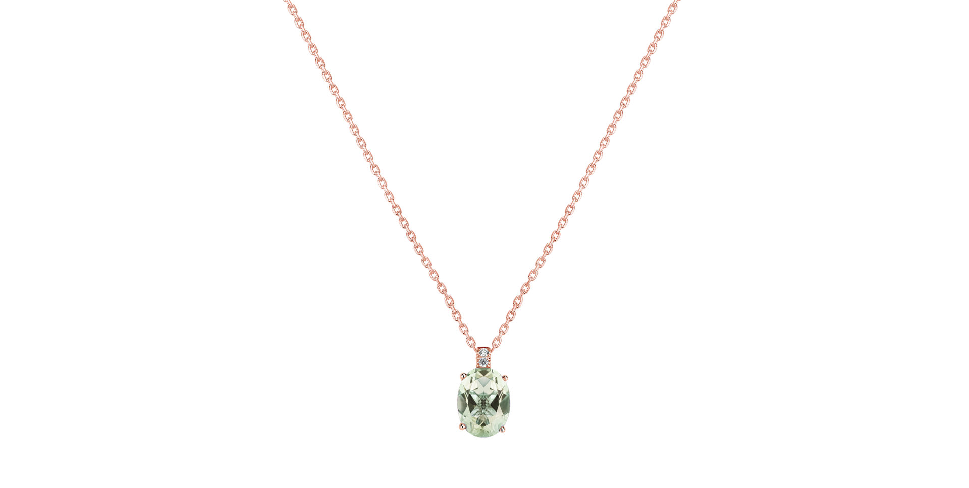 Náhrdelník s diamanty a ametystem Aurora