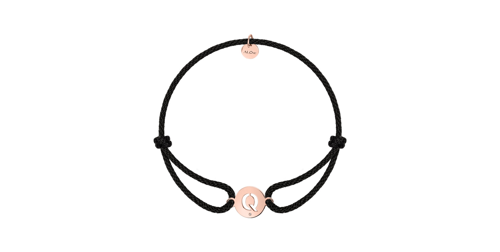 Náramek s diamantem Cut Coin Q