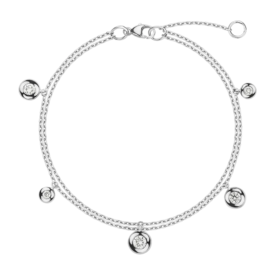 Náramek s diamanty Dots