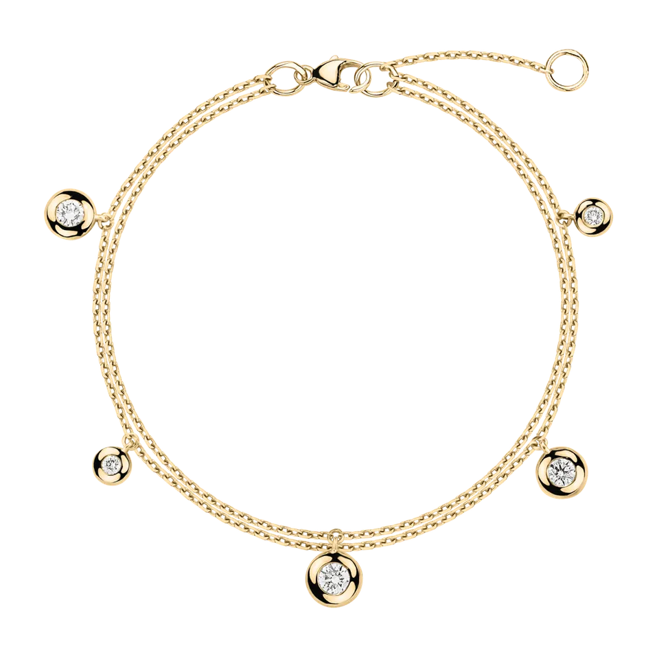 Náramek s diamanty Dots