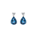 Náušnice s diamanty a topazem Ismene2
