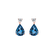 Náušnice s diamanty a topazem Ismene2