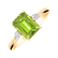 Prsten s diamanty a peridotem Royal Anne2