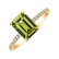 Prsten s diamanty a peridotem Mireth2