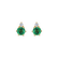 Náušnice s diamantem a smaragdem Midnight Serenity2