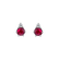 Náušnice s diamantem a rubínem Midnight Serenity2