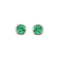 Náušnice se smaragdem Neon Dots2