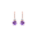 Náušnice s diamantem a ametystem Midnight Serenity2