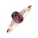 Prsten s diamanty a rhodolitem Melisandra2