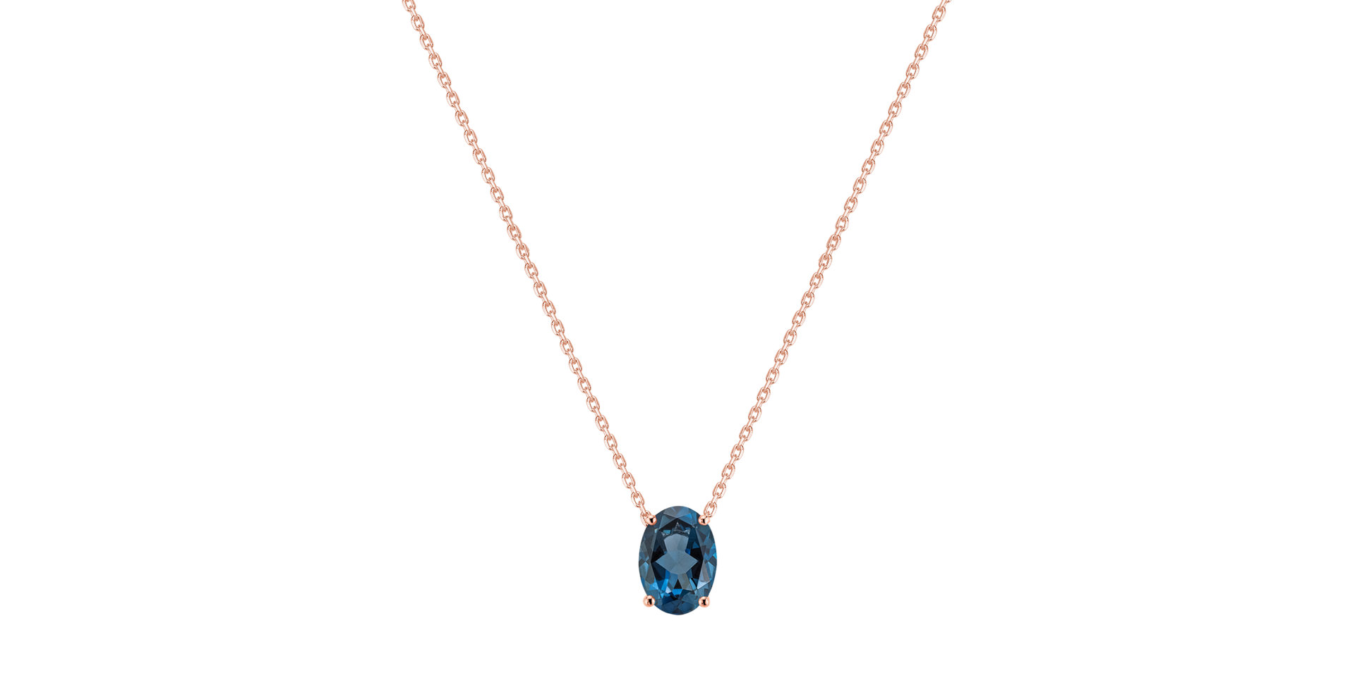 Náhrdelník s topazem Mystic Depth