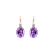 Náušnice s diamantem a ametystem Asuan2