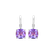 Náušnice s diamantem a ametystem Mirabel2