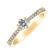 Prsten s diamanty Classic Dew2