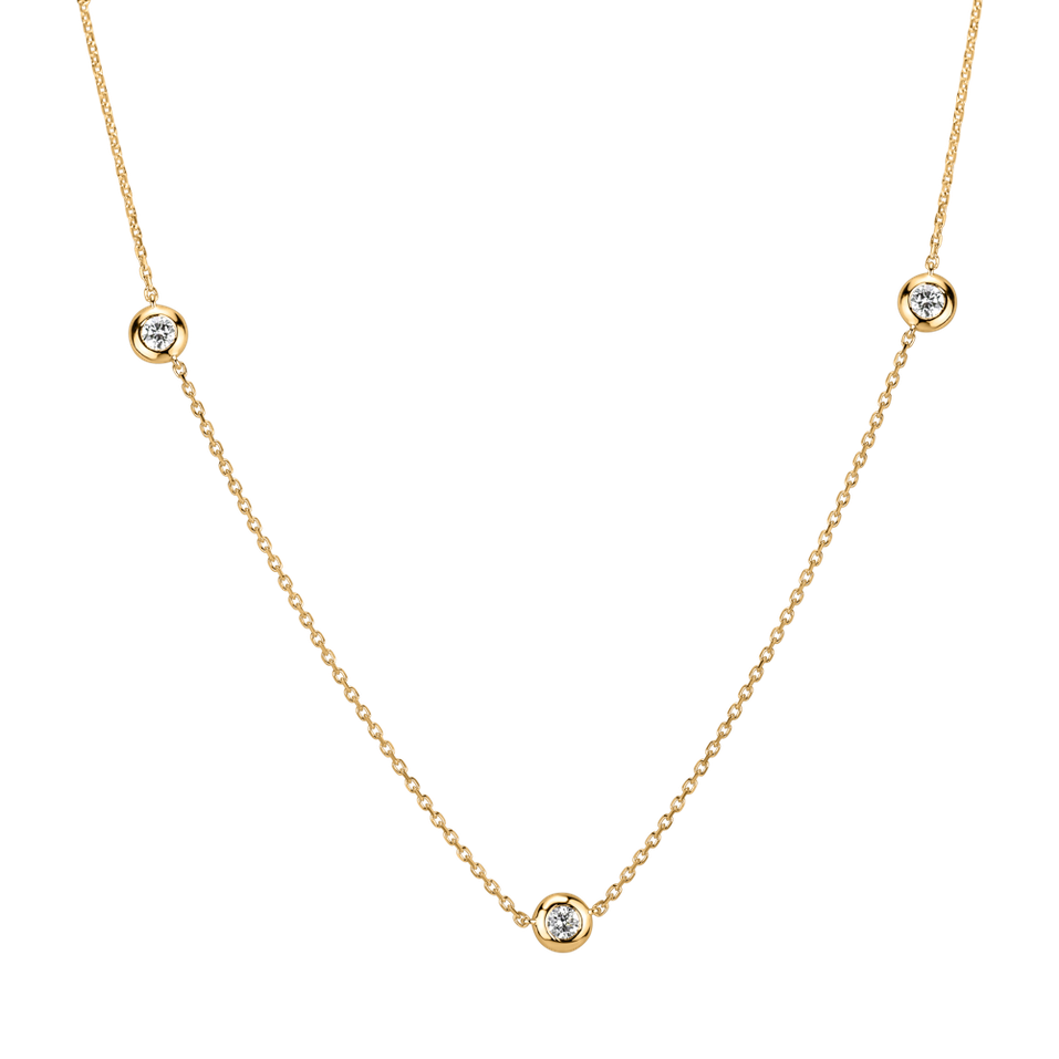 Náhrdelník s diamanty Dots