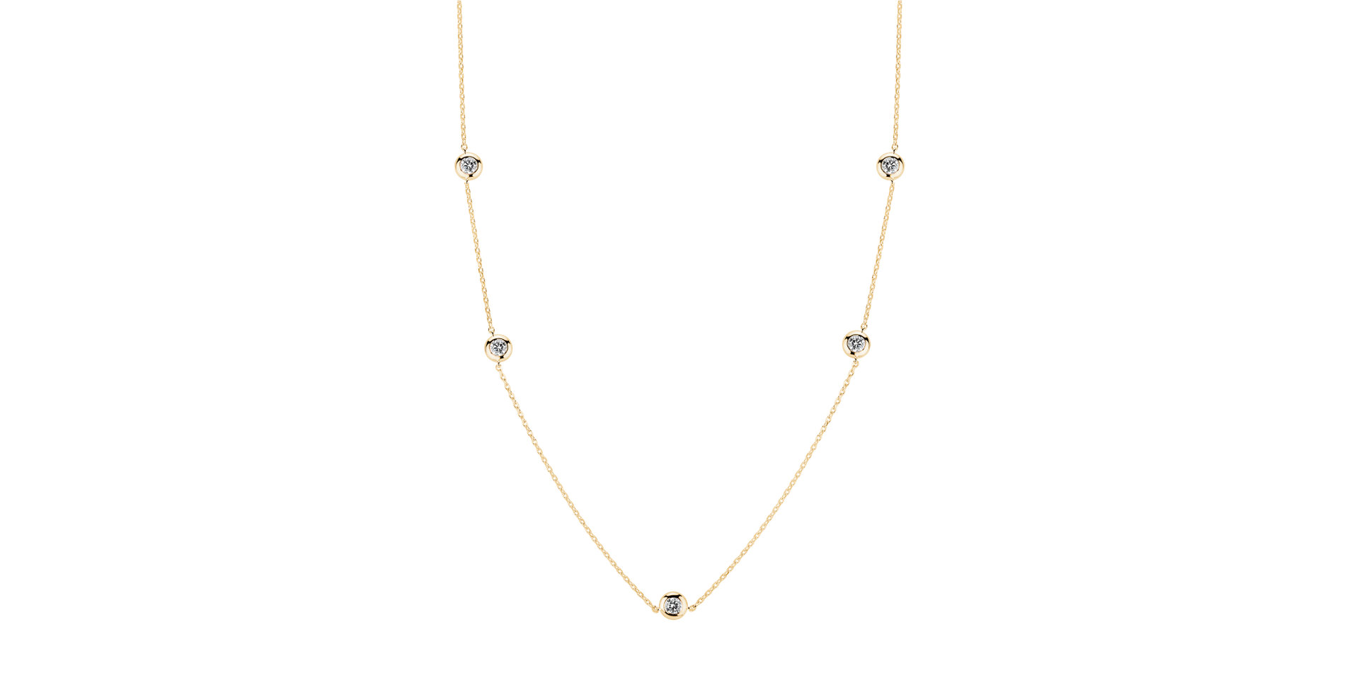 Náhrdelník s diamanty Dots