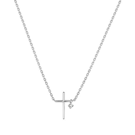 Náhrdelník s diamantem Eternal Faith