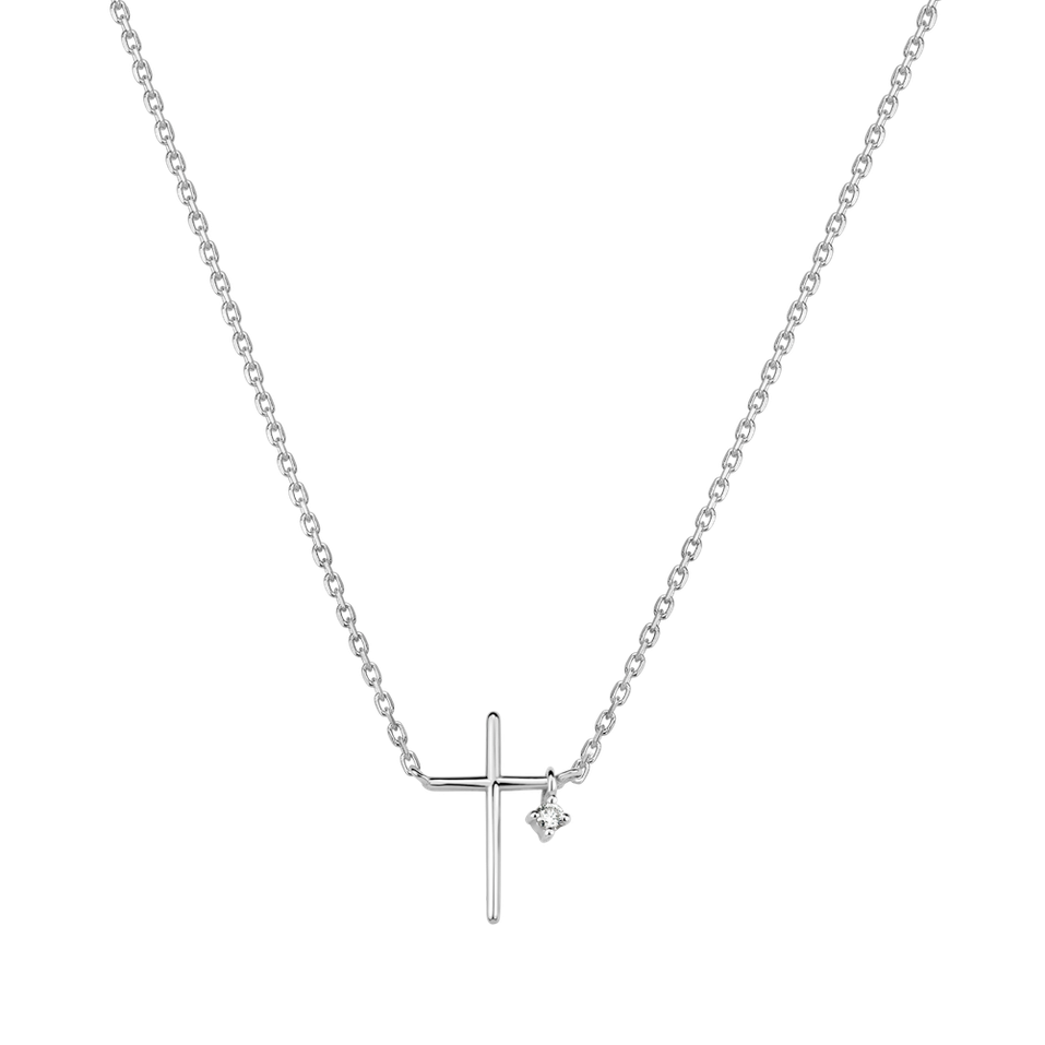 Náhrdelník s diamantem Eternal Faith