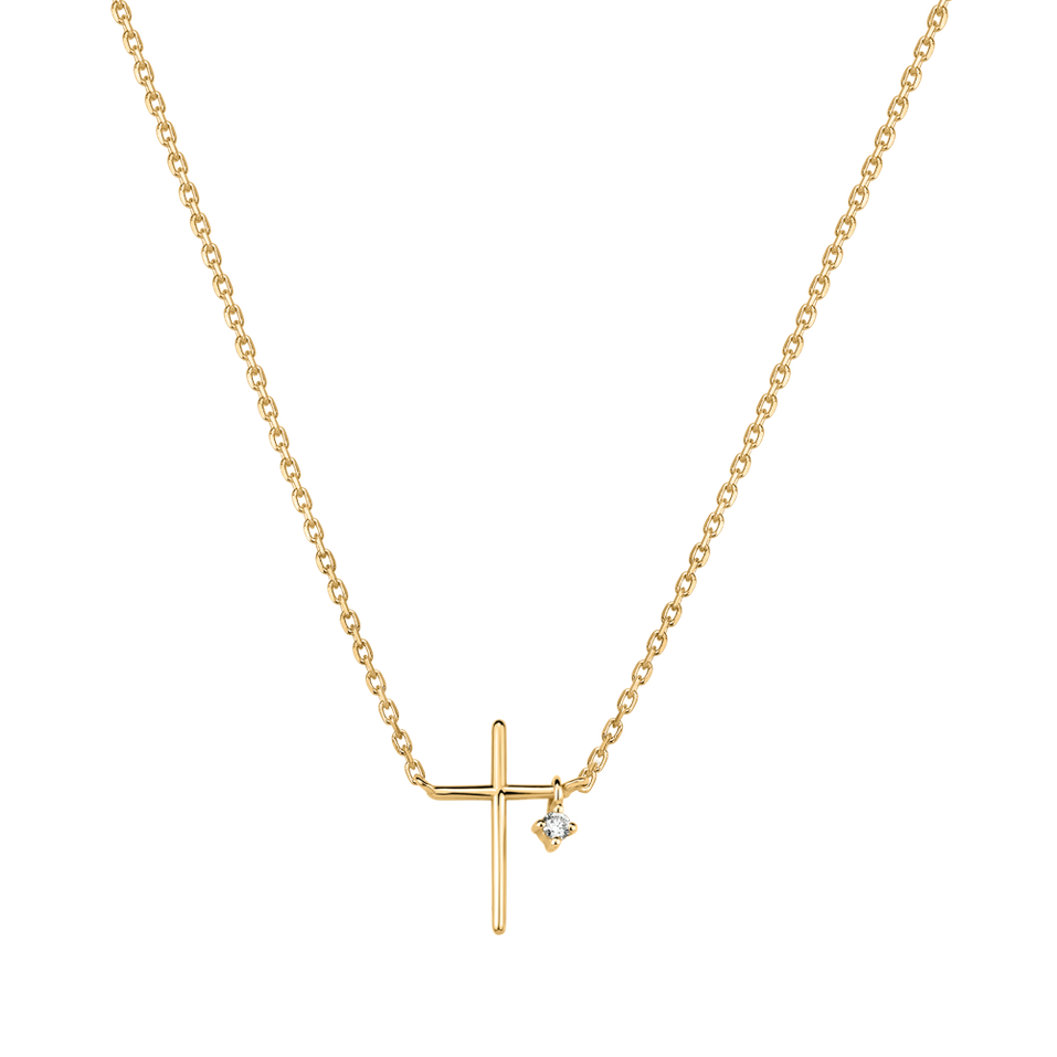 Náhrdelník s diamantem Eternal Faith