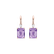 Náušnice s diamantem a ametystem Royal Anne2