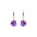 Náušnice s diamantem a ametystem Mariella2