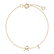 Náramek s diamantem Curly Letter A2
