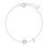 Náramek s diamantem Curly Letter B2