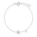 Náramek s diamantem Curly Letter K2