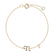 Náramek s diamantem Curly Letter N2