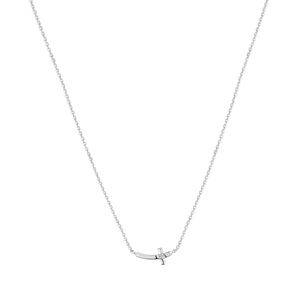 Náhrdelník s diamantem Cross
