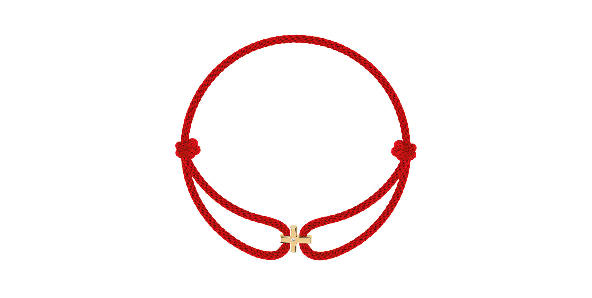 Náramek s diamantem Little Cross