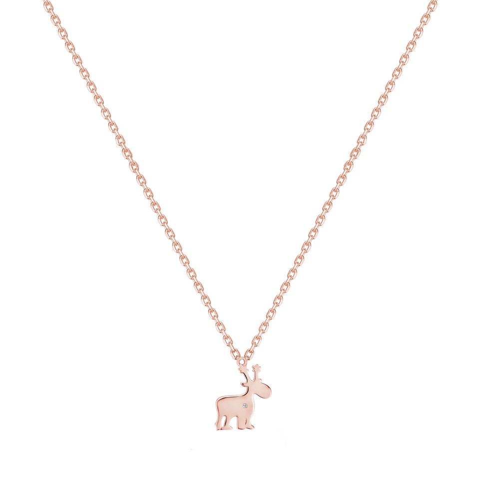 Náhrdelník s diamantem Christmas Friend