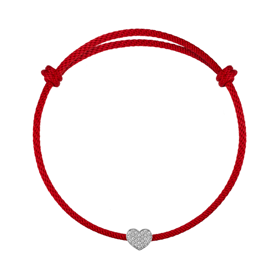 Náramek s diamanty Lovely Heart