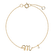 Náramek s diamantem Curly Letter M1