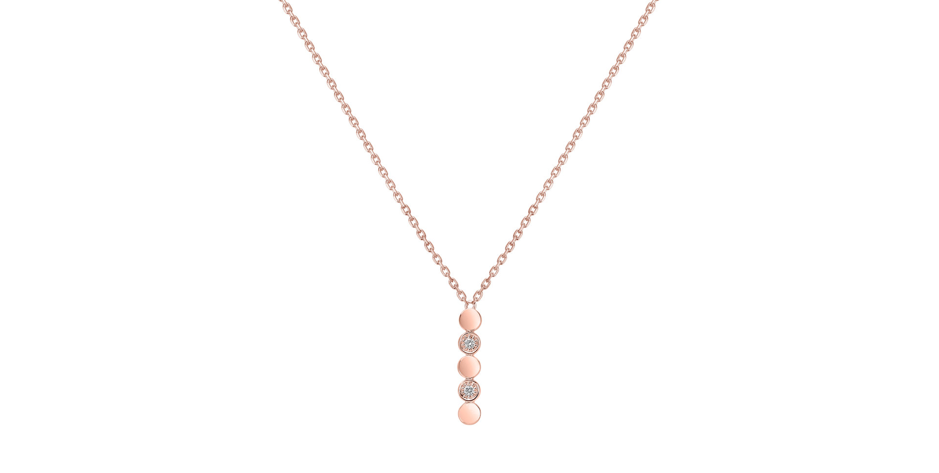 Náhrdelník s diamanty Shiny Dots