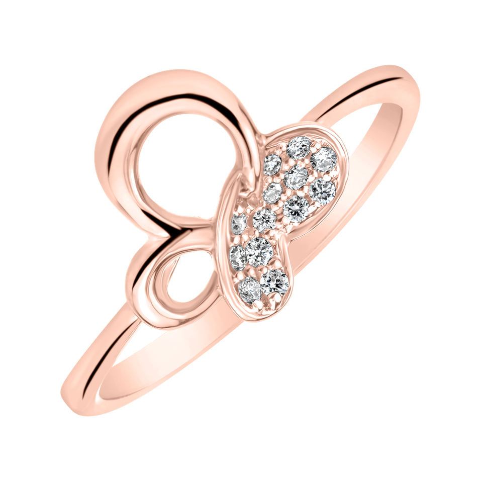 Prsten s diamanty Faelion