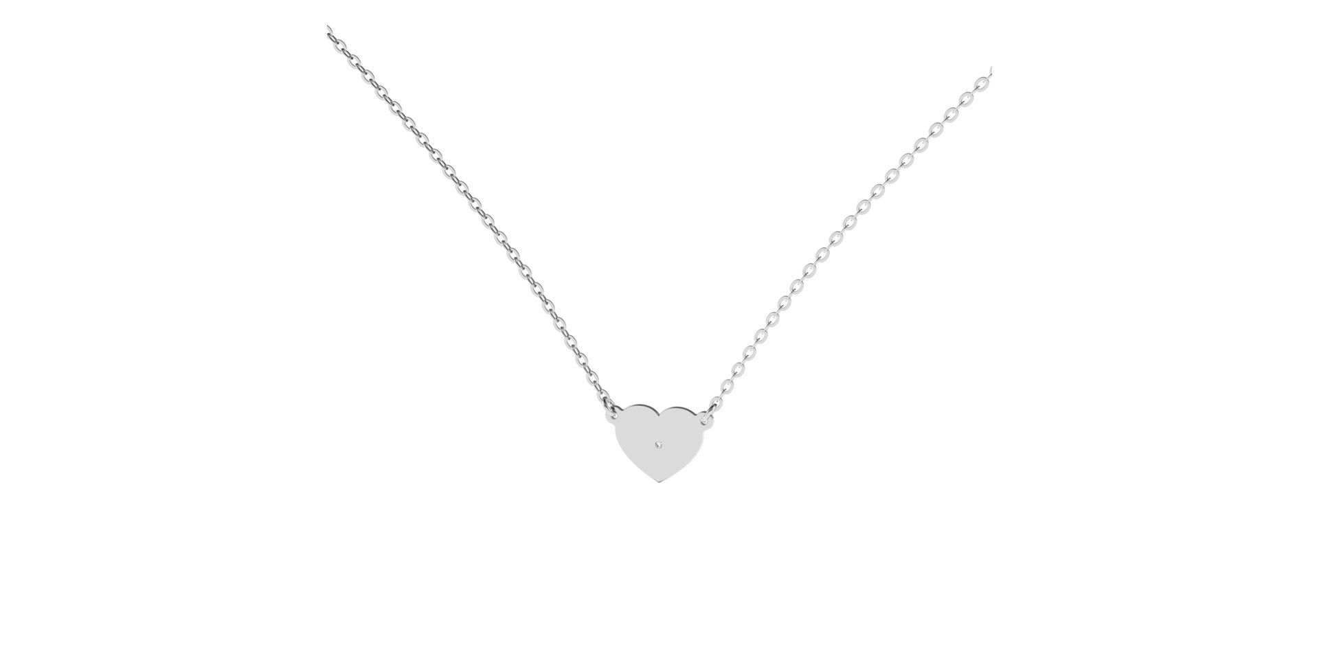 Náhrdelník s diamantem Lovely Heart